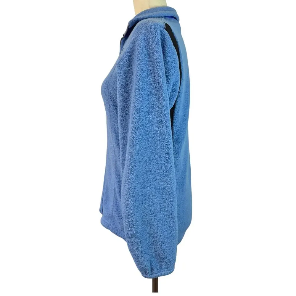 Patagonia Blue Black Purple Regulator Full Zip Fleece Vintage USA Women's XS